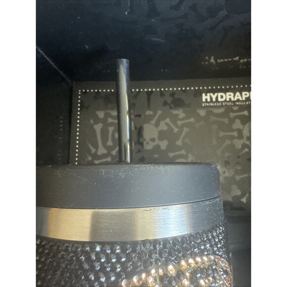 HYDRAPEAK Skull 40oz Voyager Cheetah Print Bling Black Gold 2024 BNWT - Picture 4 of 6